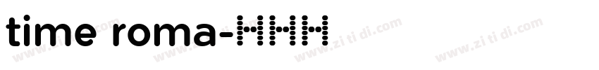 time roma字体转换